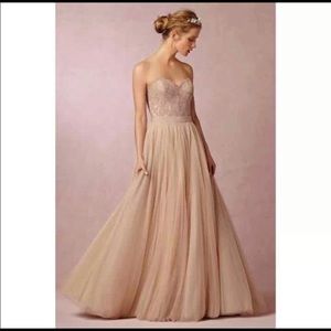 BHLDN WATTERS Ahsan Blush Tulle Skirt